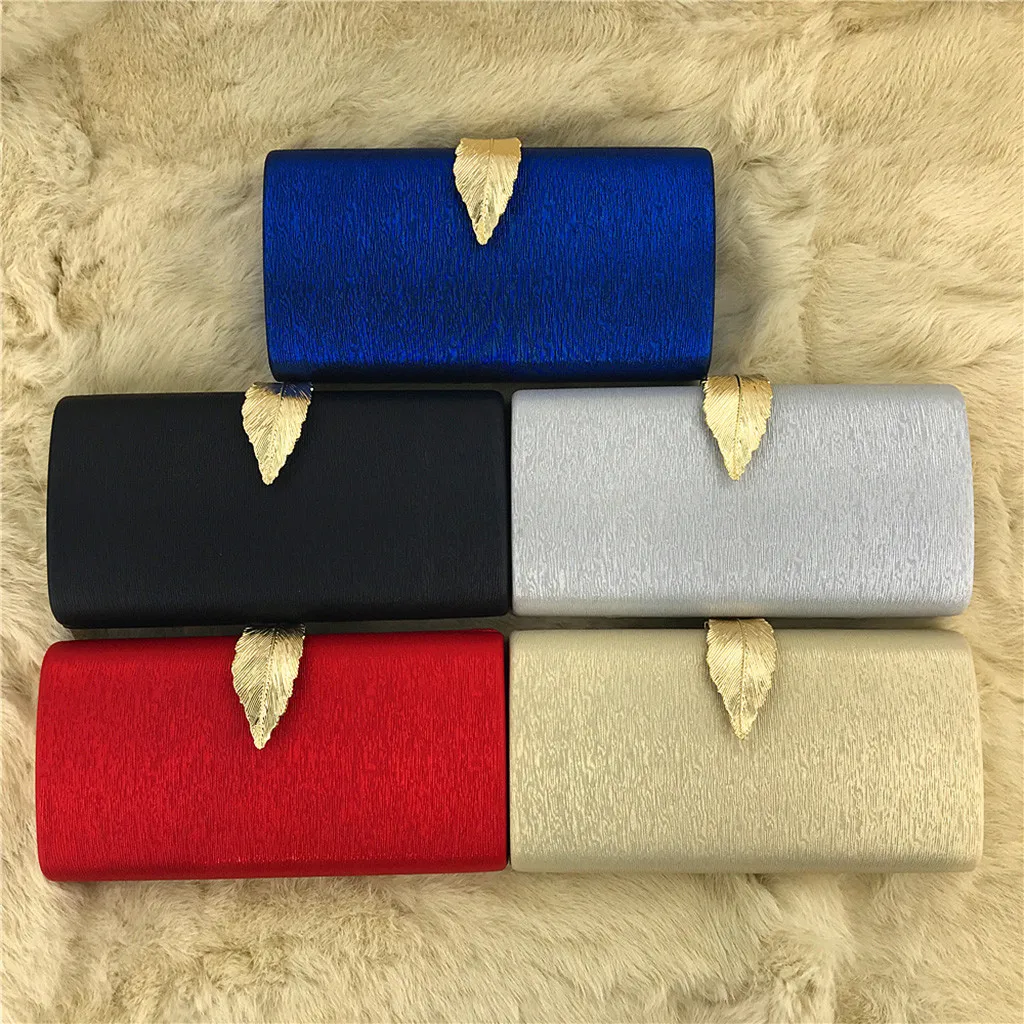 ISHOWTIENDA женские сумки с блестками клатч Для женщин вечерняя сумочка блестящие клатчи позолоченный металл замочек в форме листа свадебные bolsa feminina# G3