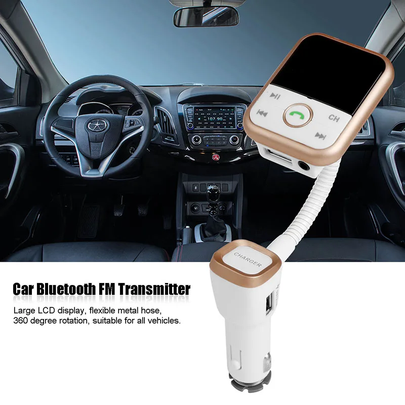 ONEVER Автомобиль Bluetooth fm-передатчик ЖК-дисплей Дисплей частота Беспроводной Hands Free MP3-плееры Радио аудио модулятора Дистанционное управление