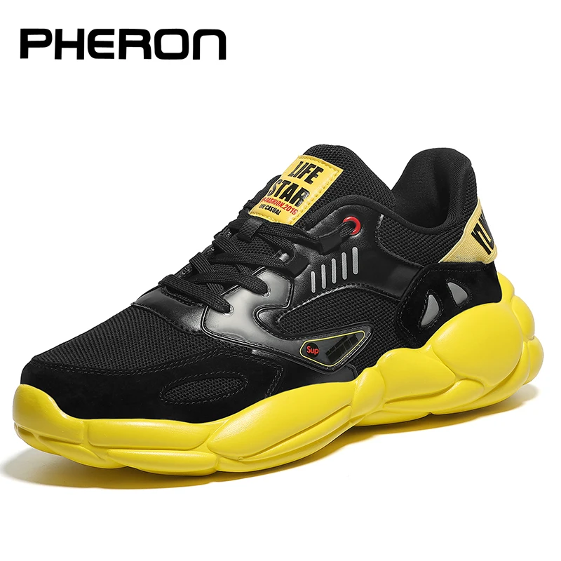 

Fashion Casual Shoes Men Lighted Breathable Mesh Sneakers Men Outdoor hip hop dancing Lace Up Non-slip Krasovki tenis masculino