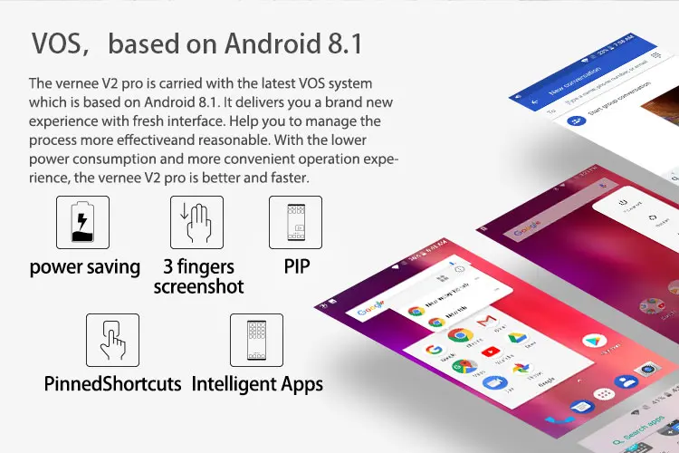 VERNEE V2 PRO 6GB RAM 64GB Helio P23 MTK6763 2.0GHz Octa Core 5.99 Inch IPS Corning Gorilla Glass FHD+ Full Screen Quad Camera IP68 Waterproof Android 8.1 4G LTE Smartphone