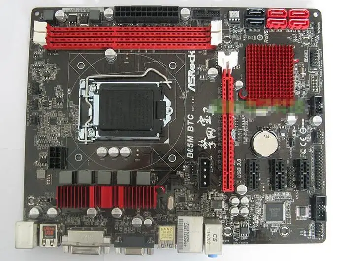 Оригинальная материнская плата для ASRock B85M BTC LGA 1150 DDR3 B85 LGA1150