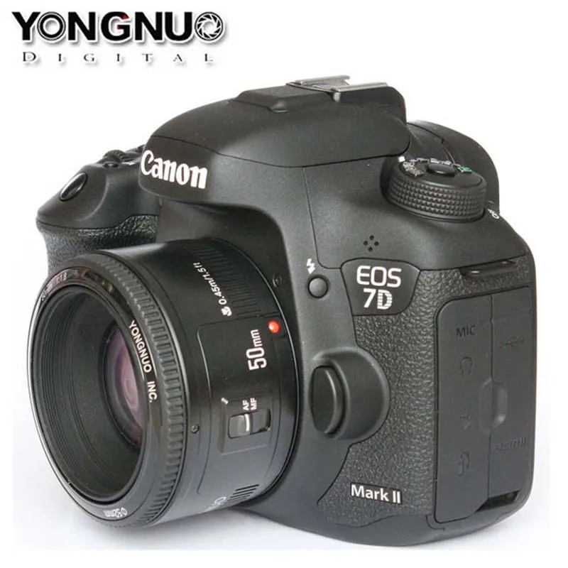 YONGNUO YN50mm f1.8 AF объектив стандартная диафрагма Авто фокус для камеры Canon EOS 800D 760D 750D