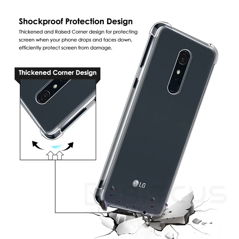 Прозрачный противоударный силиконовый чехол для LG K40 K50 K9 K11 K12 плюс G8S G8 V40 V50 ThinQ Q60 G8X V50S K20 K30 крышка чехол s