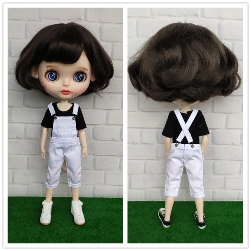 Новая Одежда для куклы Blyth модная короткая футболка/комбинезон комбинезон 1/6