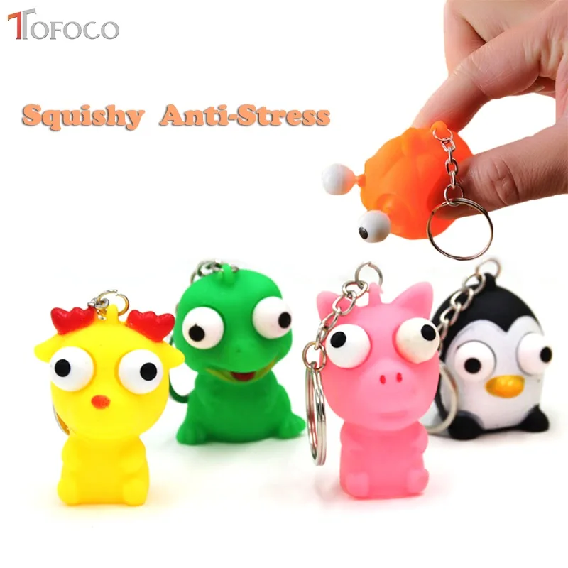 

TOFOCO Eyes Out Doll Squeeze Antistress Toy Squishy Novelty Stress Relief Venting Keychain Joking Decompression Funny Toys