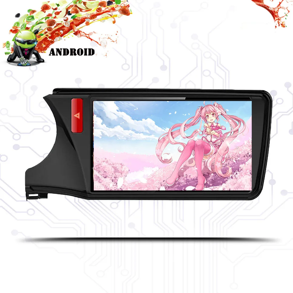 Excellent 10.1 Inch Android 9.0 Octa Core RAM 4GB Fit HONDA CITY 2014 2015 2016 2017 2018 Car DVD CD Player Navigation GPS Radio System 2