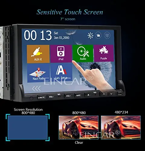 Sale Upgrade Version with Backup Camera! EinCar Car Radio 7 Inch Touch Screen Auto Radio In Dash Navigation Double 2 Din Car DVD Play 4 Sale Upgrade Version with Backup Camera! EinCar Car Radio 7 Inch Touch Screen Auto Radio In Dash Navigation Double 2 Din Car DVD Play 4