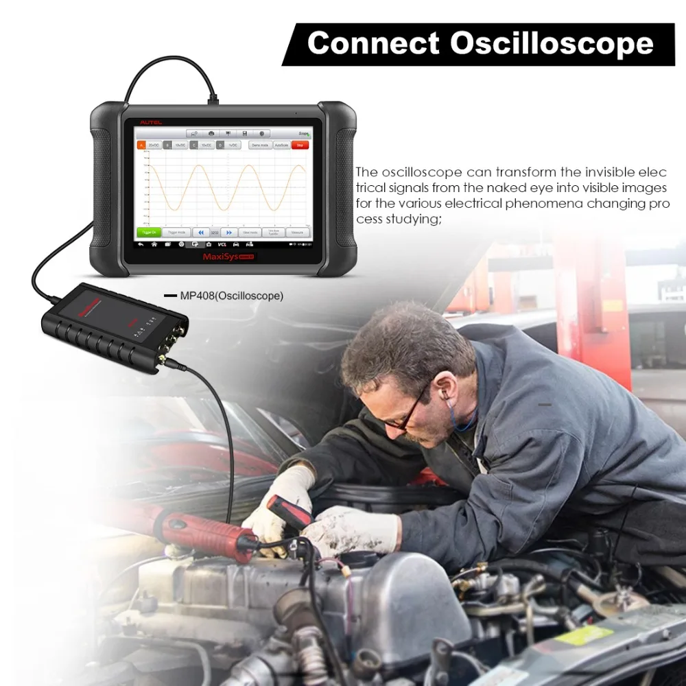 Autel MaxiSys MS906BT OBD2 сканер автомобильный диагностический инструмент ключевой