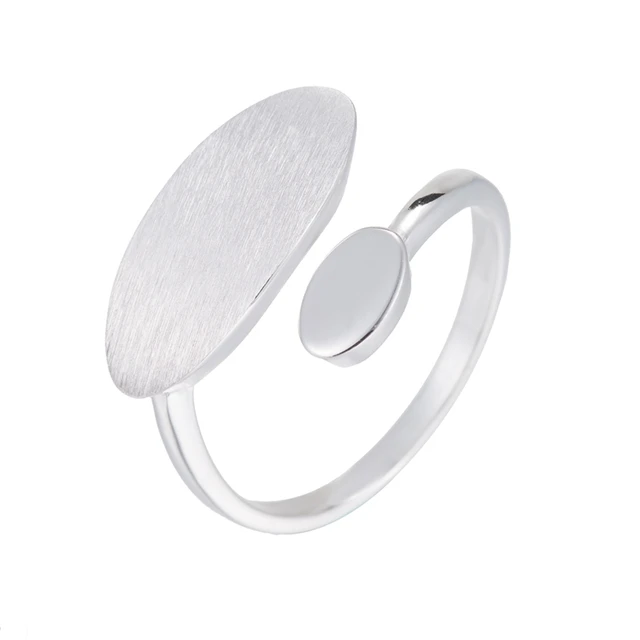 Hfarich 925 Sterling Silver Rings for Women Adjustable Geometric Oval Rings Boho Hfarich 925 Sterling Silver Rings for Women Adjustable Geometric Oval Rings Boho