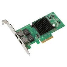 DIEWU Intel I350 двухпортовый PCIe 4x сервер Lan Карта гигабитный сетевой адаптер Lan Карта 10/100/1000 Мбит/с для настольных ПК