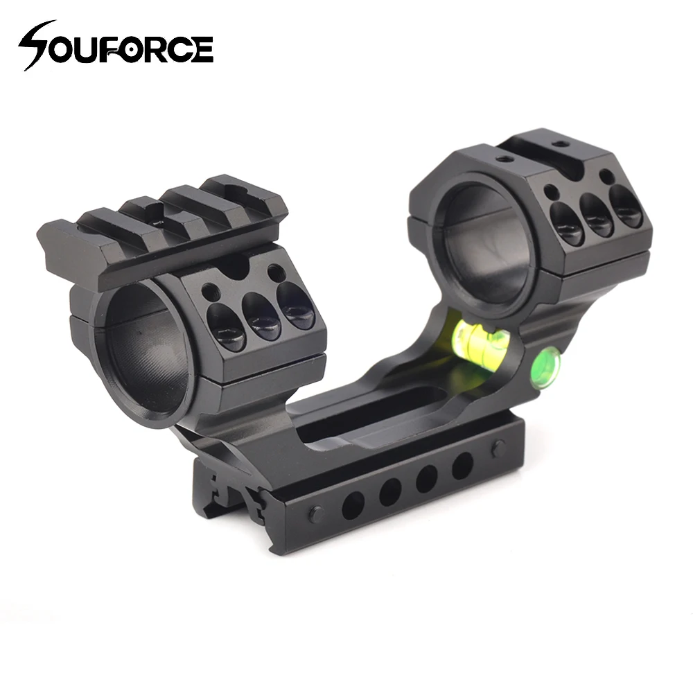 

Tactical 2 Style Aluminum Scope Mount Ring25.4/30mm with Spirit Bubble Level Suit 11 20mm Picatinny Weaver Rail for Hunting