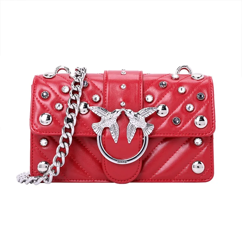 Сумка PINKO Mini Love Maxi Studs Tracolla Al 18-19 PLTT 1P217X Y512