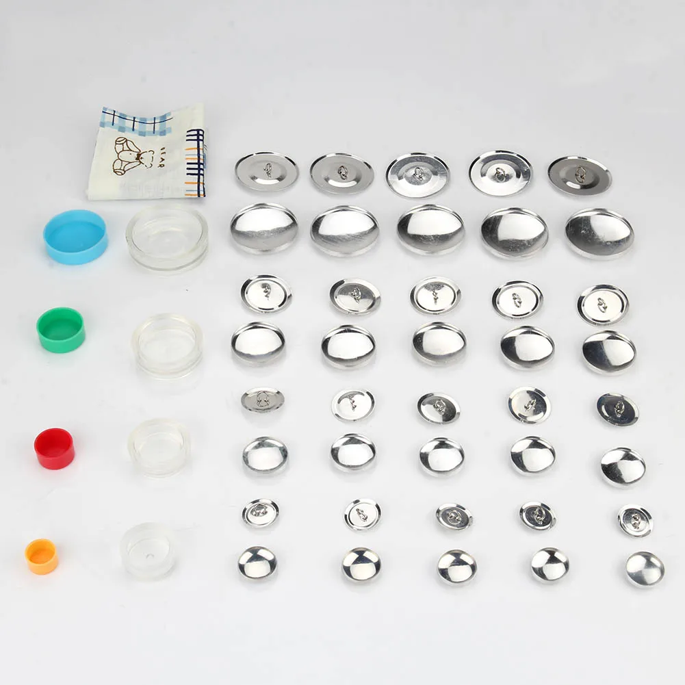 DIY Bag Cloth Buckle Kits Press Button Cloth Base Semi-finished Products with 1 Set Tools LXY9 JY16