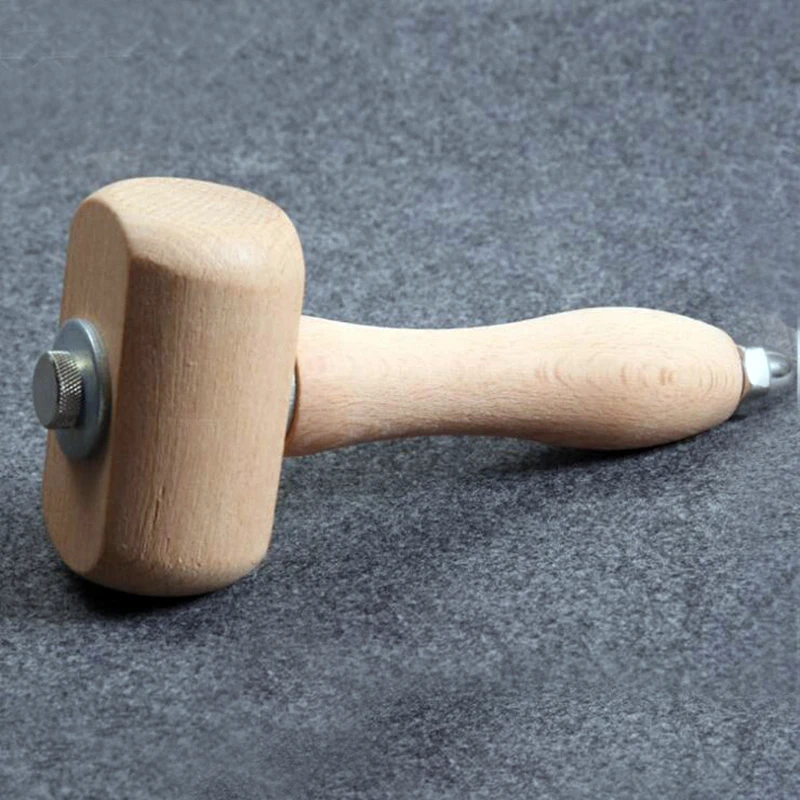 

Leather Arts,Crafts & Sewing Leather craft wood handle Beech T type hammer 7.5 inches