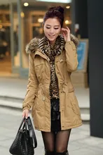 Winter lady detachable big fur Hood Coat,army green faux wool lining coat jacket,fashion wear coat,lady winter coat