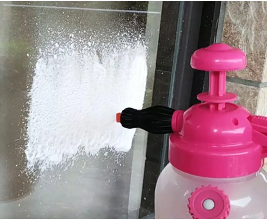 Portable Hand Pressure Foam Sprayer Water Spray Bottle Gardening Watering Can for Car Wash Window Foam Nozzle Cleaning Tools