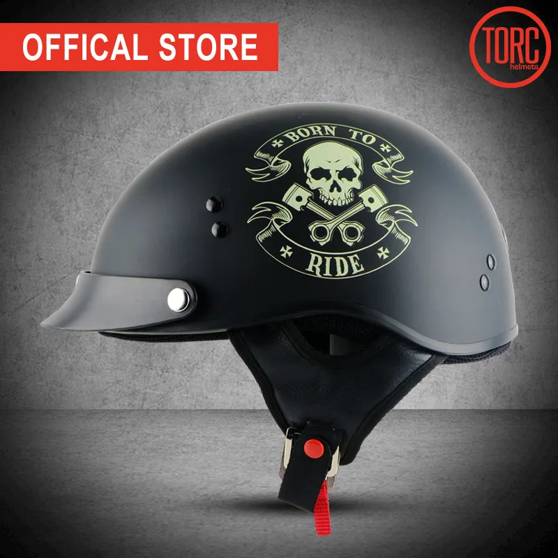 Мотоциклетный шлем TORC классический винтажный в стиле ретро T55.02|helmet dot|torc motorcycle