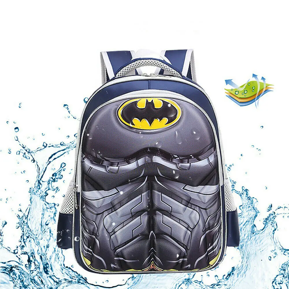 

Large Size Cartoon 3D Batman Hard Case Kindergarten Bag Children Plush Backpack Waterproof Protect Spine Shoulder