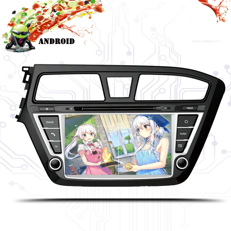 Top Android 9.0 4G+64G Car dvd player for Hyundai I20 2013 2014 2015 2016 2017 2018 Car Radio gps navigation stereo multimedia 0