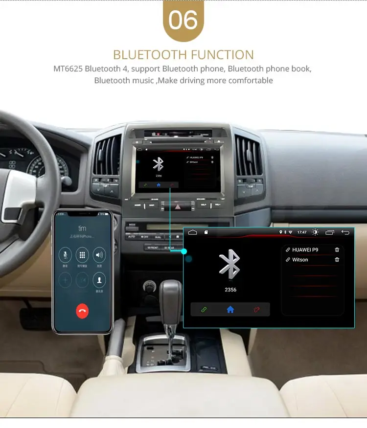 Cheap LJDA 2 Din Android 9.1 Car DVD Player For Toyota LAND CRUISER  LC200 2008-2014 Wifi GPS Radio 2G+16G Quad Core Multimedia Stereo 8