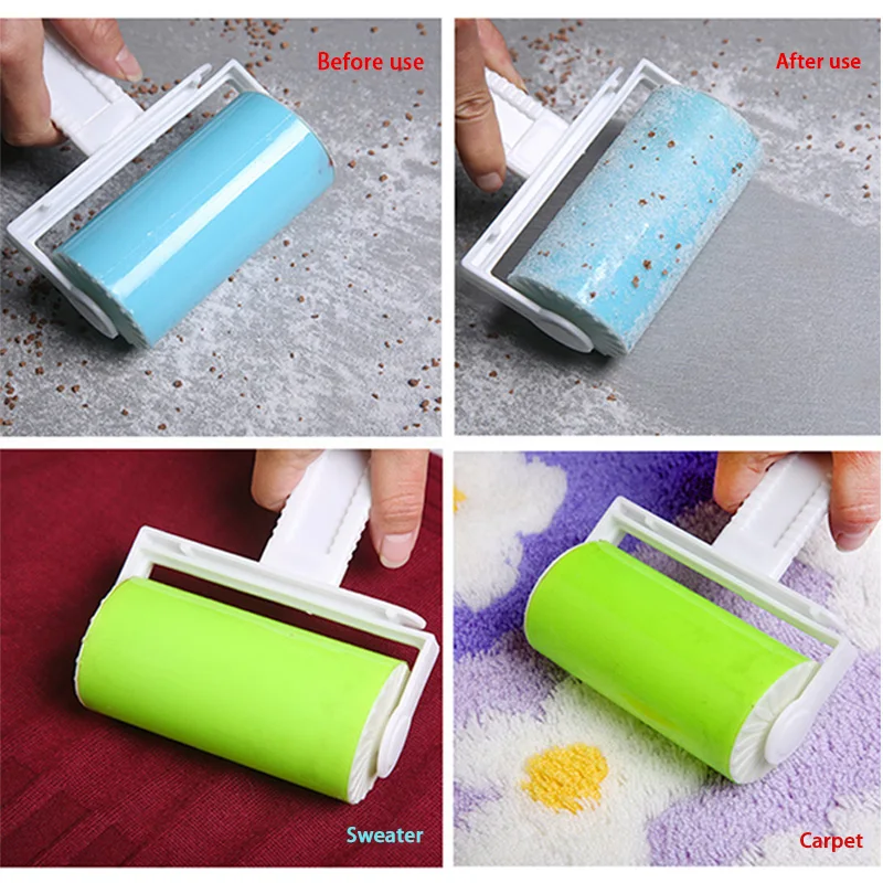 

Washable Roller Dust Cleaner Lint Sticking Roller for Clothes Pet Hair Cleaning Household Dust Wiper Reusable Tools dropshipping