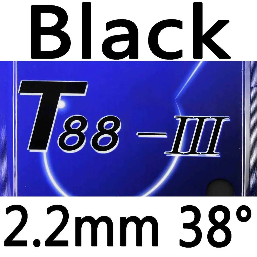 Sanwei T88-III(T88-3, T88 3) пунктов-в настольный теннис/пинг-понга резины с губкой - Цвет: black 2.2mm H38