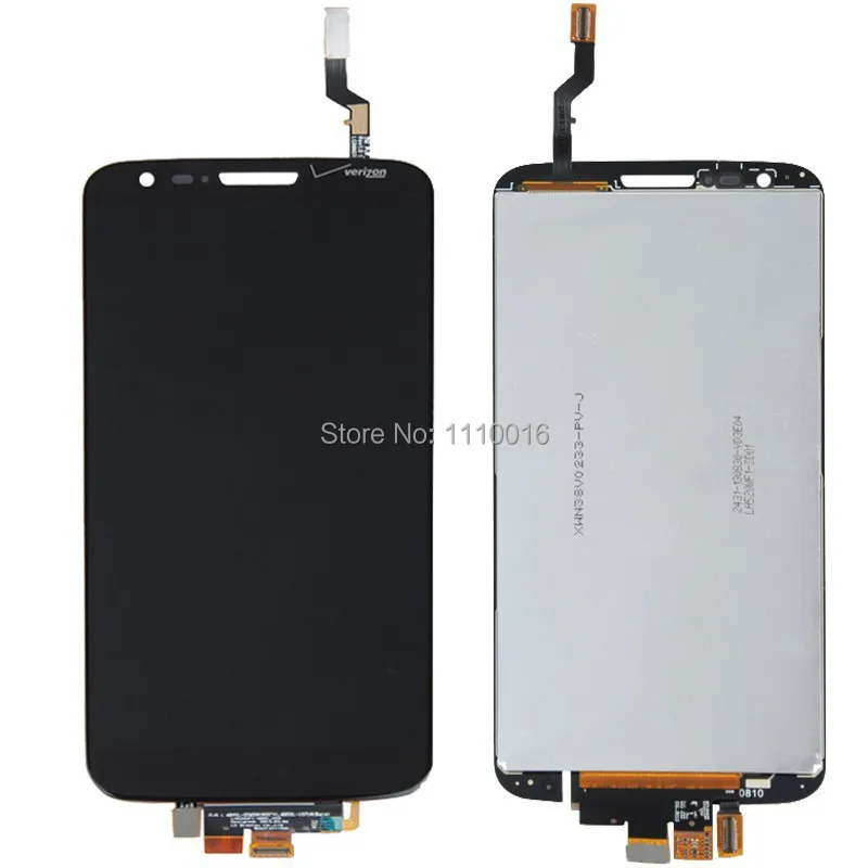 

10Pcs/a lot Wholesale High Quality Original LCD Screen + Digitizer Assembly For LG Optimus G2 LS980 VS980 Verizon Free Shipping