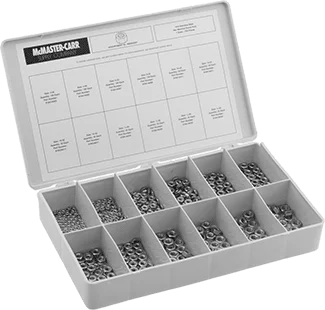 

18-8 Stainless Steel Hex Nut Assortment, Inch Sizes, 700 Pieces,Sizes Included 2-56 to 1/4"-20