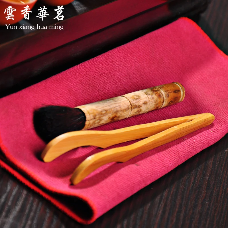 Kung fu tea set Yixing purple sand teapot Ceramic tea art Solid wood tray table