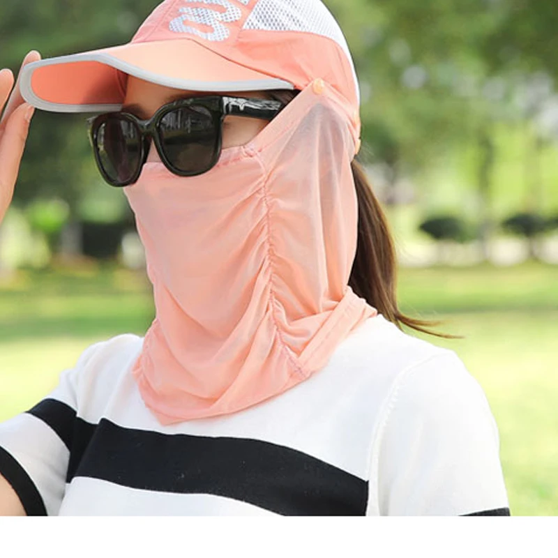 fishing hat sunscreen female summer sun hat covering her face UV ...