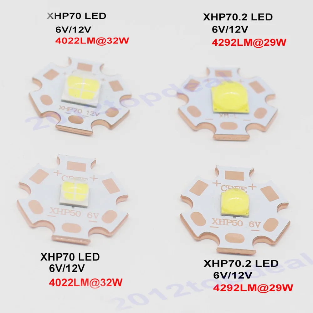 CREE XHP50 XHP70 XHP50.2 XHP70.2 2 поколения холодный белый нейтральный белый теплый белый светодиодный излучатель 6 в 12 В с 16 мм 20 мм медной печатной платой