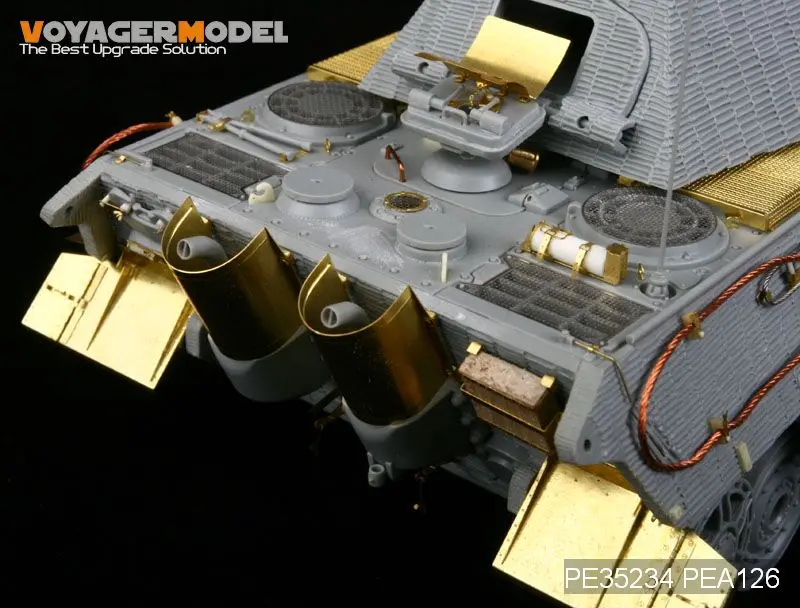Pré-upgrade com Peças de Metal Passatempo Modelo Voyager Tigre Rei Caminhão Pesado Ataque d - t Knl Pe35234 7 caminhões pesados, peças de gravação em metal, pré-atualização (d t)
