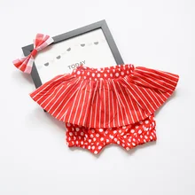 60-110cm Baby Girls Cotton Shorts Lovely Red Color Kids Children Shorts for Babies Panties bermudas calcinhas infantis menina