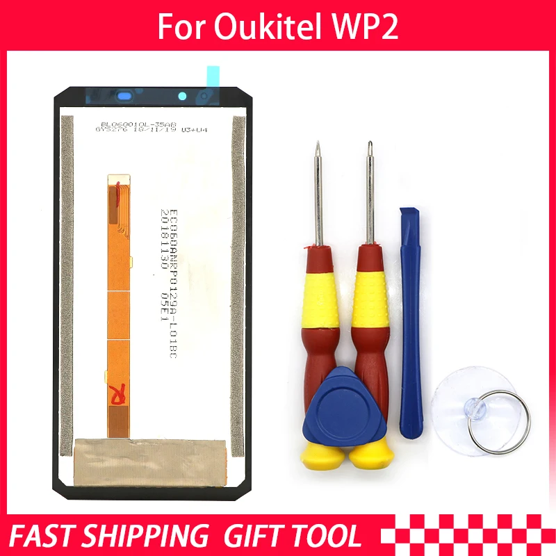 

New original Touch Screen Touch Panel LCD For Oukitel WP2 Replacement Parts + Disassemble Tool+3M Adhesive