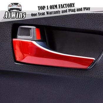 

Car styling Door Inner Handle Trim For Toyota RAV4 RAV-4 2014 2015 2016 2017 Interior Handle Covers Trim Car Accessories