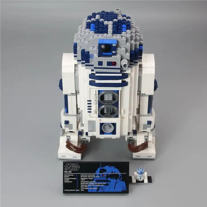 

Lepin 05043 2127pcs STARS Real Blocks The R2 Robot Set out of print D2 Building Blocks Bricks Kids Toys 10225 WARS