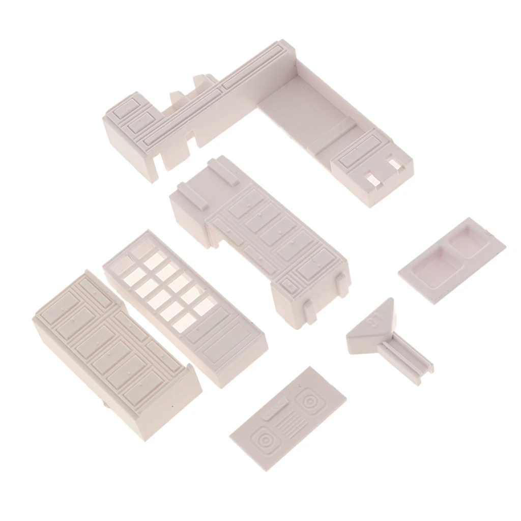 1/50 O Scale Kitchen Furniture DIY Decorations Indoor Cupboard Model Architecture Accessories Scenery Dioramas Building Kits
