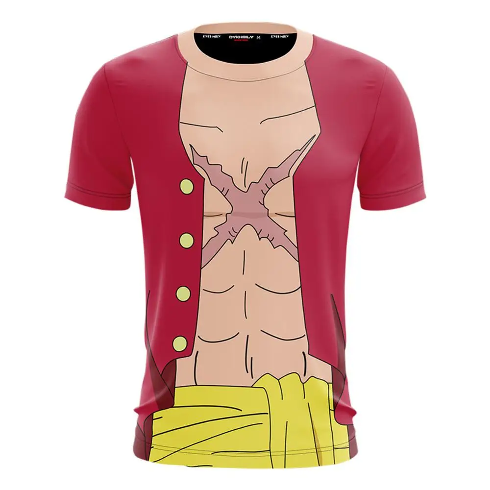 shirt Luffy Cosplay Tshirt Short Sleeve 