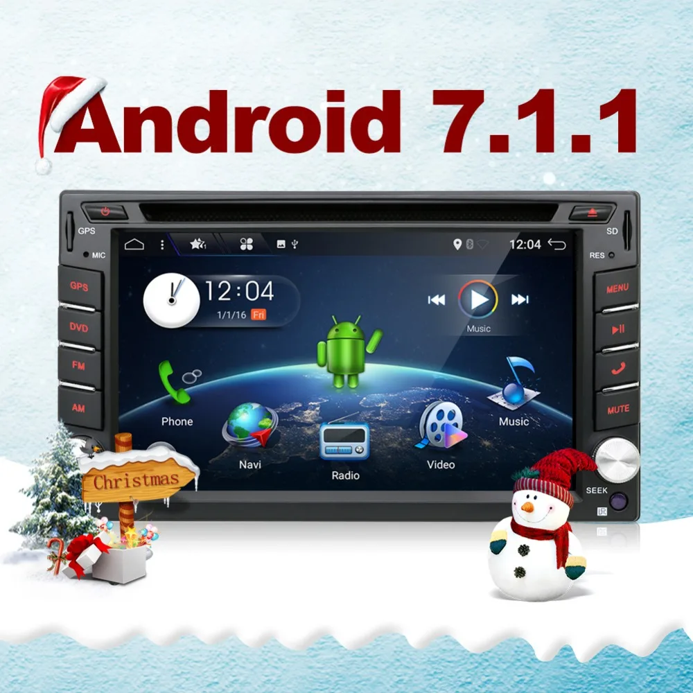 Авто Android 7 1 автомобильный аудио GPS навигация 2DIN стерео радио автомобиль Bluetooth