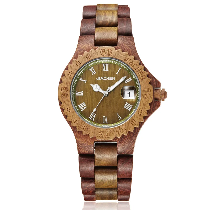 

Unique Gear Wood Watch Men Fashion Stylish Wood Timepieces Bracelet Wood Exquisite Carving Quartz Watch relogio masculino