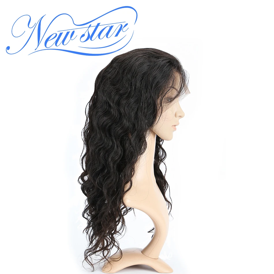 New star волос 360 Кружева Фронтальная парики объемная волна 180% Плотность предварительно сорвал волосяного покрова бразильские волосы парик
