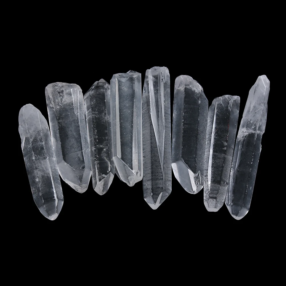 

1/2PCs Collectables Clear Polished Wands Healing Specimen Natural Stones And Minerals Quartz Crystals Gift Home Decor Crafts