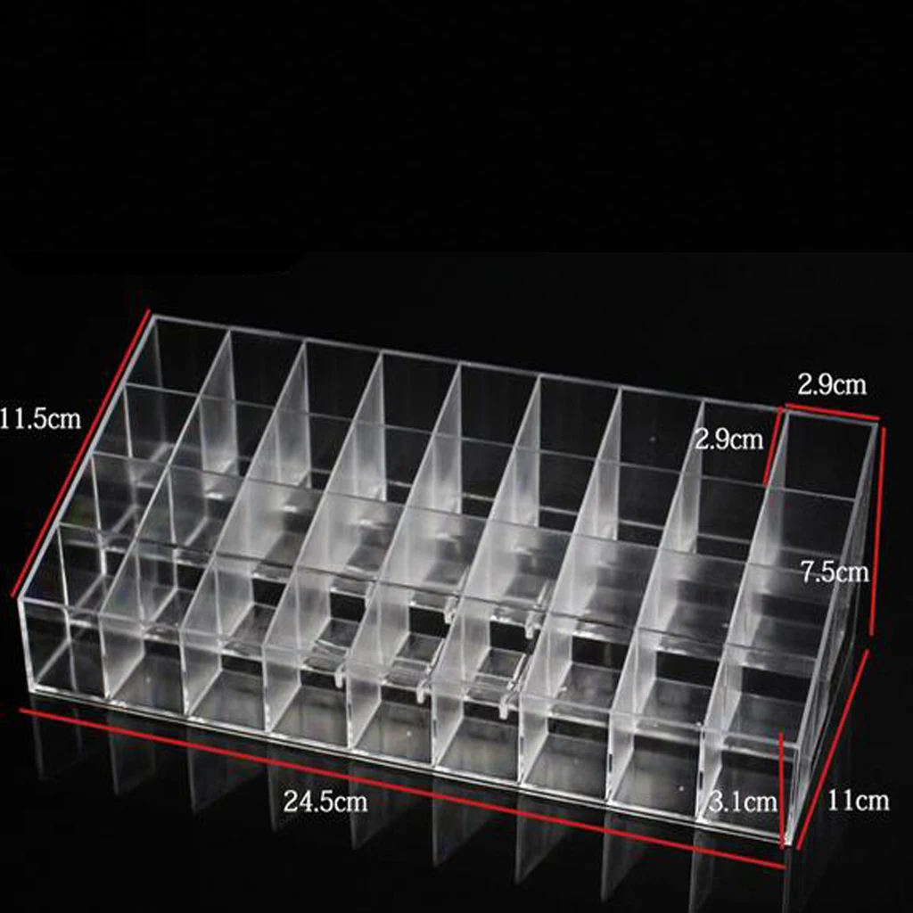 Губная помада макияж стойки, прозрачный акриловый блеск для губ бальзам Органайзер Дисплей Стенд