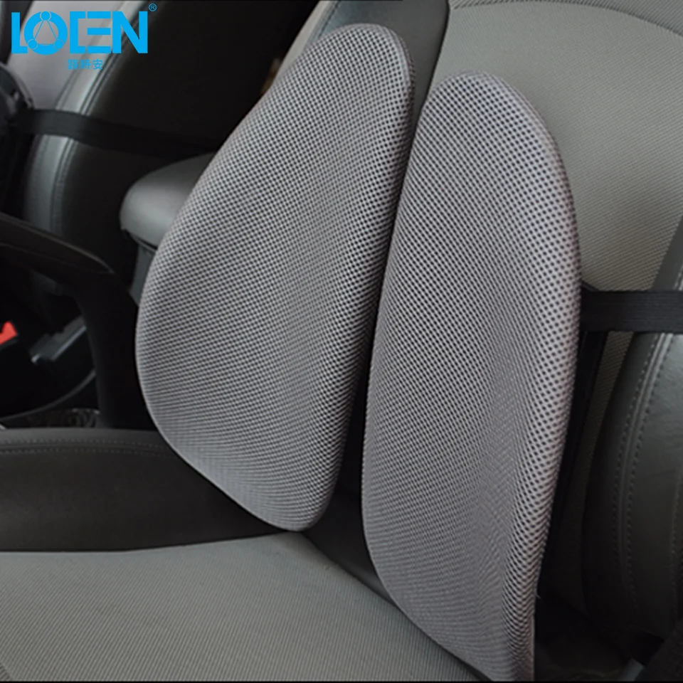 LOEN Back Waist Pain Support Cushion for Car Drive Seat Office Chair Lumbar Support for Men Women for Work With Elastic Belt LOEN Back Waist Pain Support Cushion for Car Drive Seat Office Chair Lumbar Support for Men Women for Work With Elastic Belt