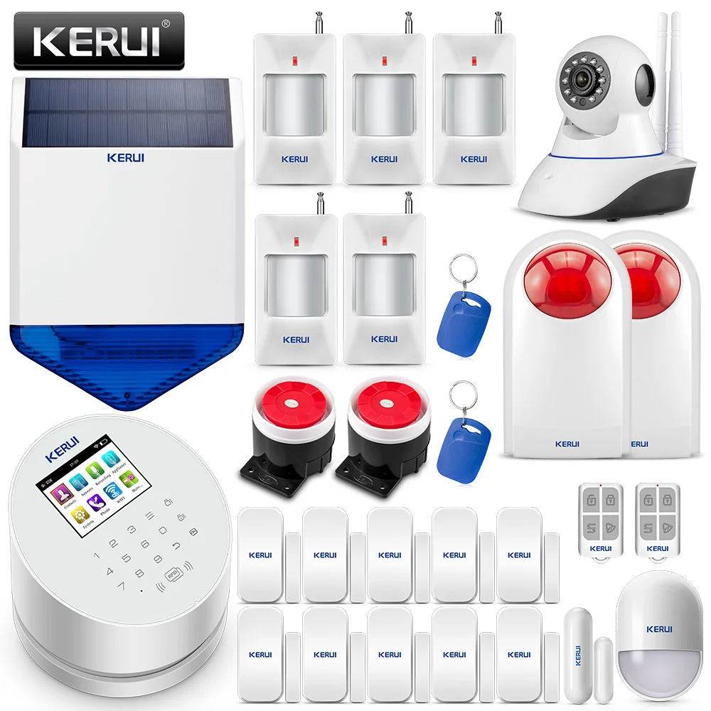 Russian Stock KERUI W2 WIFI GSM Alarm System IOS Android APP Remote Control Wi-Fi GSM PSTN Burglar Home Security Alarm System Russian Stock KERUI W2 WIFI GSM Alarm System IOS Android APP Remote Control Wi-Fi GSM PSTN Burglar Home Security Alarm System