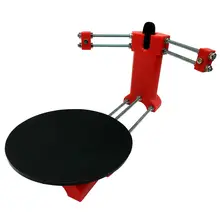 HE3D ciclop laser Open source DIY 3d scanner for 3D printer , red injection molding plastics parts