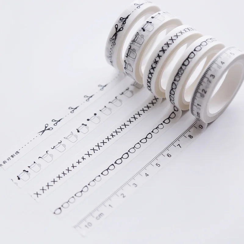 

3pcs/lot Dividing Line Washi Tape Creative Scrapbooking Planner Masking Office Adhesive Tape Kawaii Stationery Cute Decoration