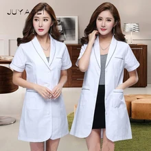 Униформа для доктора больничный медицинский скраб одежда для женщин Drugstore длинное пальто хирургический костюм Женская медицинская форма салон красоты