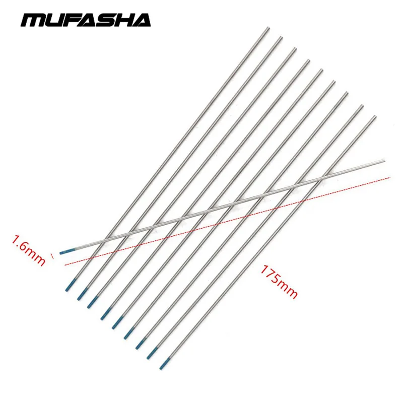 WL20 наземная отделка синие наконечники Tig сварочные стержни вольфрамовые электроды 10 шт. в одном посылка