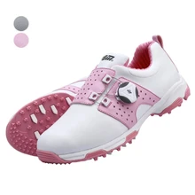 PMG Новинки для женщин Брендовые спортивные кроссовки для гольфа шнуровке спортивная обувь нескользящие женские кожаные с пряжкой обувь для гольфа дышащий Открытый